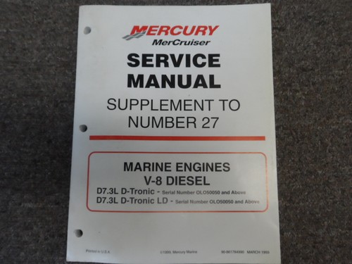Manuale servizio mercruiser - manuale, di