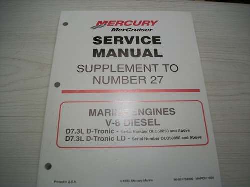 Mercury mercruiser supplemento - mercury,
